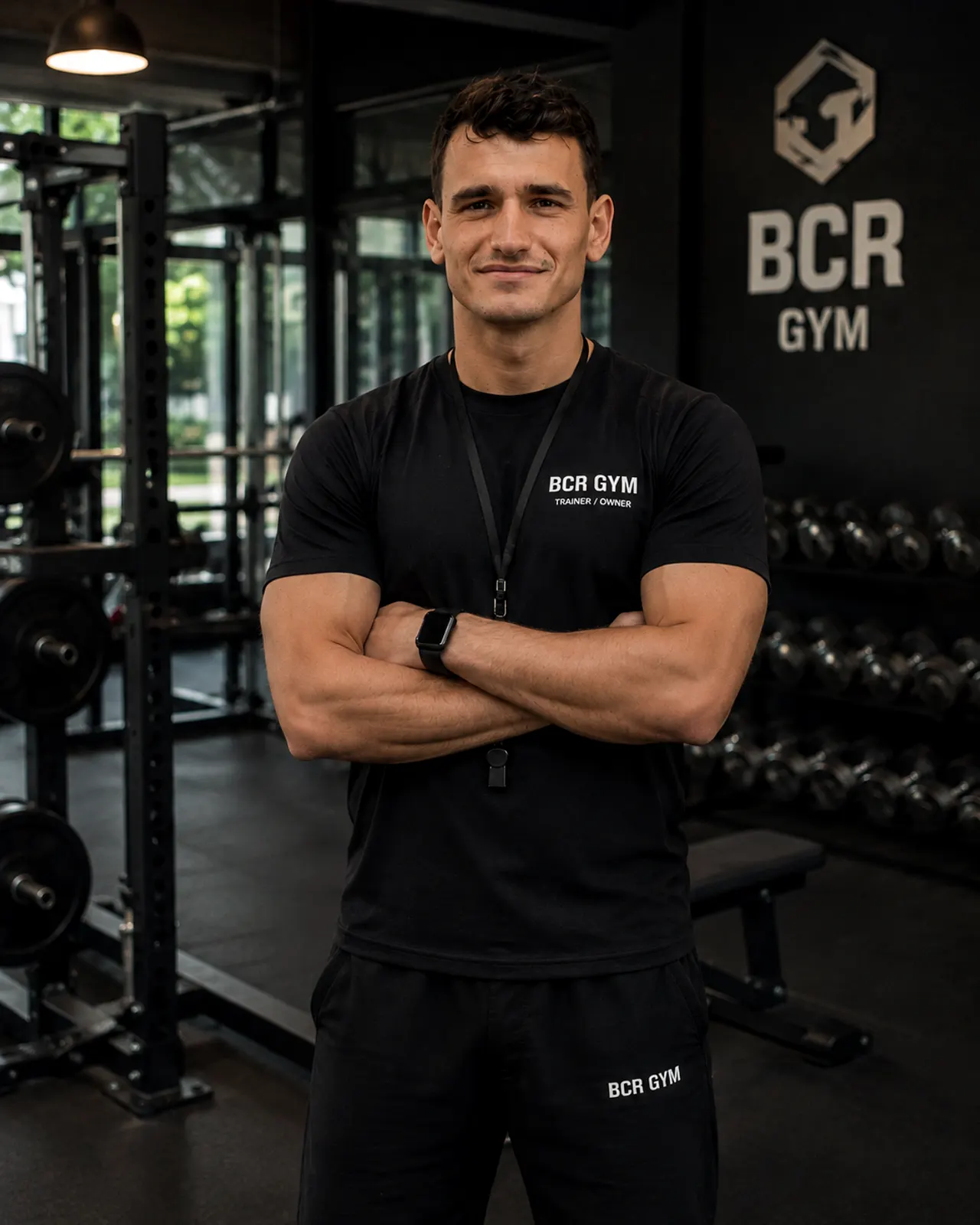 Bogdan Constantin Roponica en la sala de entrenamiento
